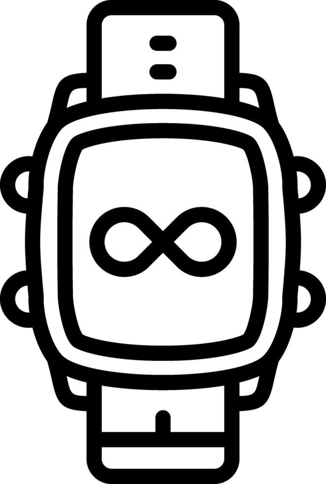 Smartwatch Infinity Loop Symbol vector