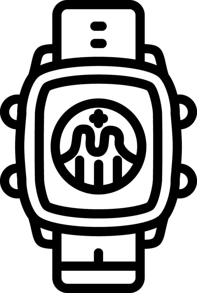 Smartwatch Interactive Graph Data vector