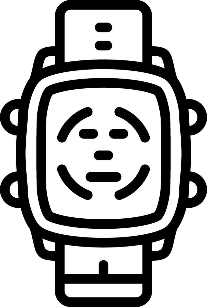 Smartwatch Face Id Unlock vector