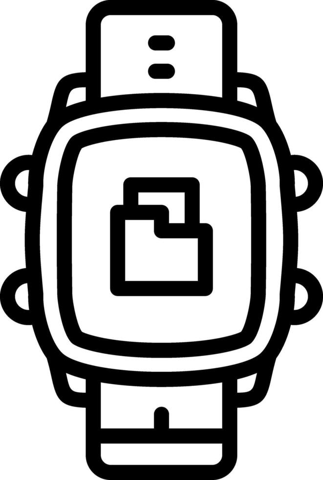 Smartwatch File Folder View vector