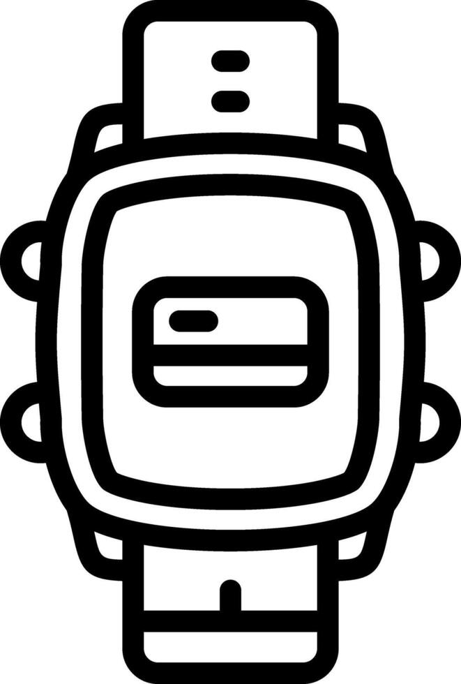 Smartwatch Credit Card Wallet vector