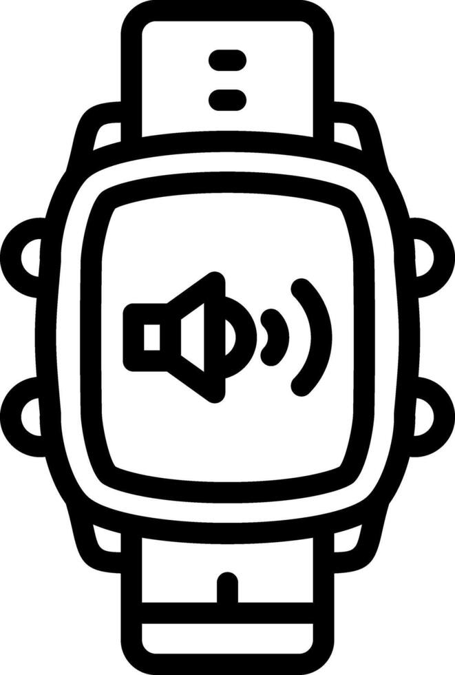 Smartwatch Sound Control Volume vector