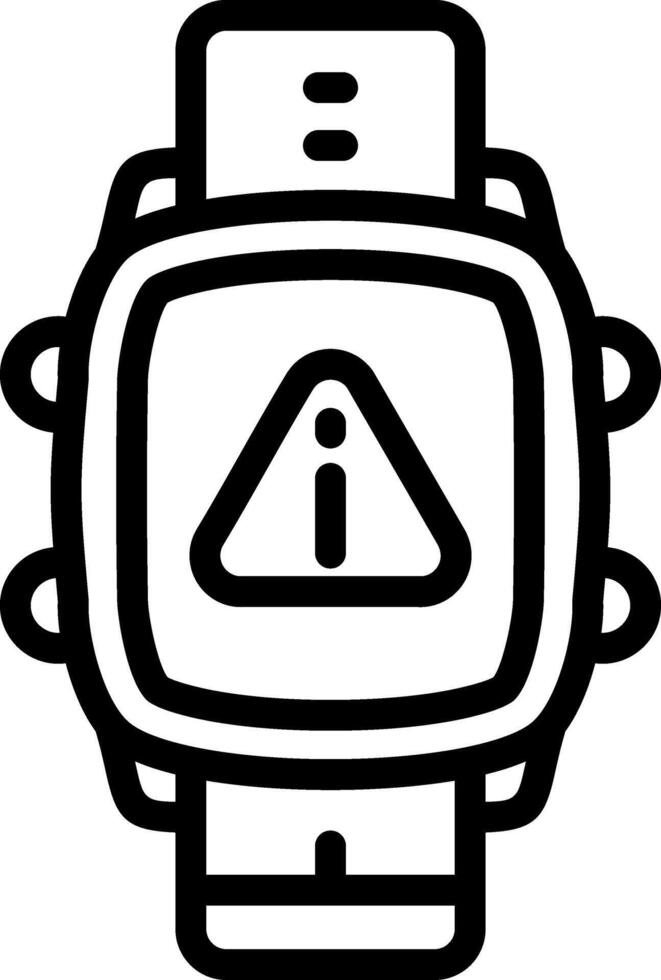 Smartwatch Error Warning Alert vector