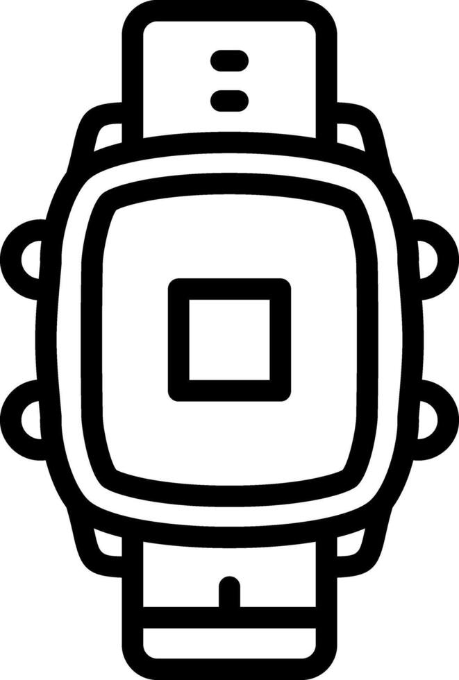 Smartwatch Stop Timer Button vector