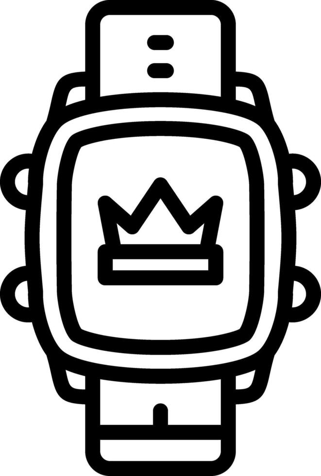 Smartwatch Royal Crown Display vector