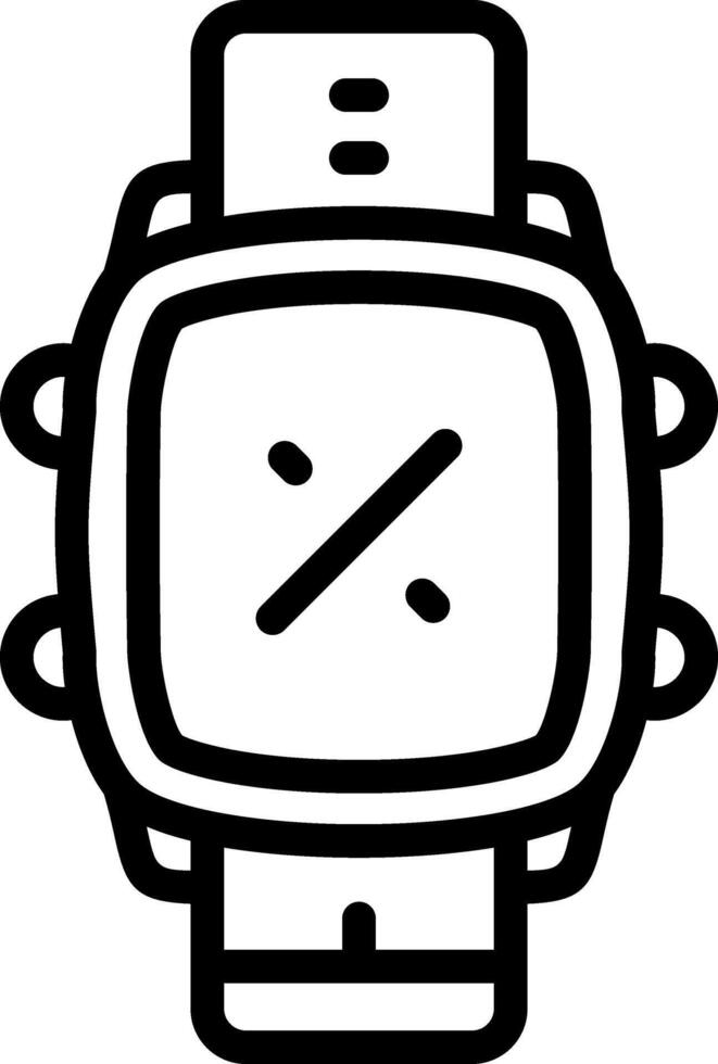 Smartwatch Percentage Battery Level vector