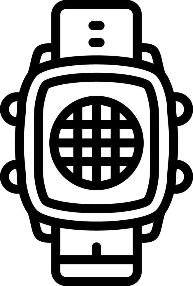Smartwatch Grid Display Layout vector