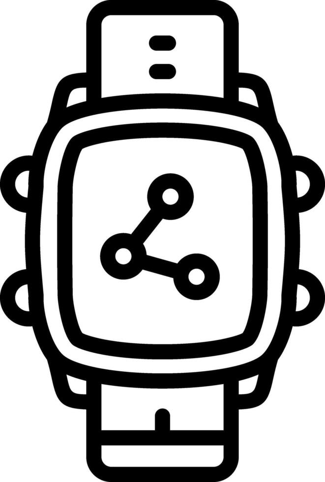 Smartwatch Easy Share Panel vector