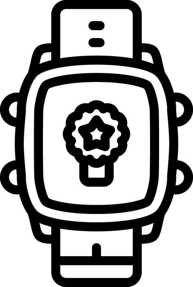 Smartwatch Achievement Award Icon vector