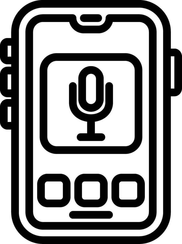 Microphone Voice Input Icon vector