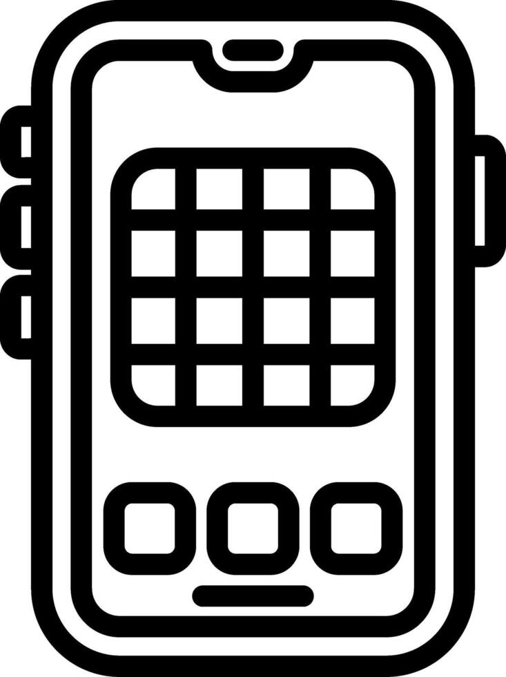 Grid Layout App Icon vector