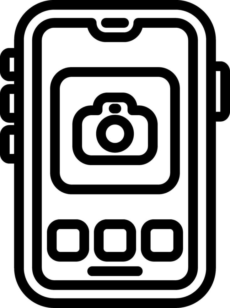 Smartphone Camera App Icon vector