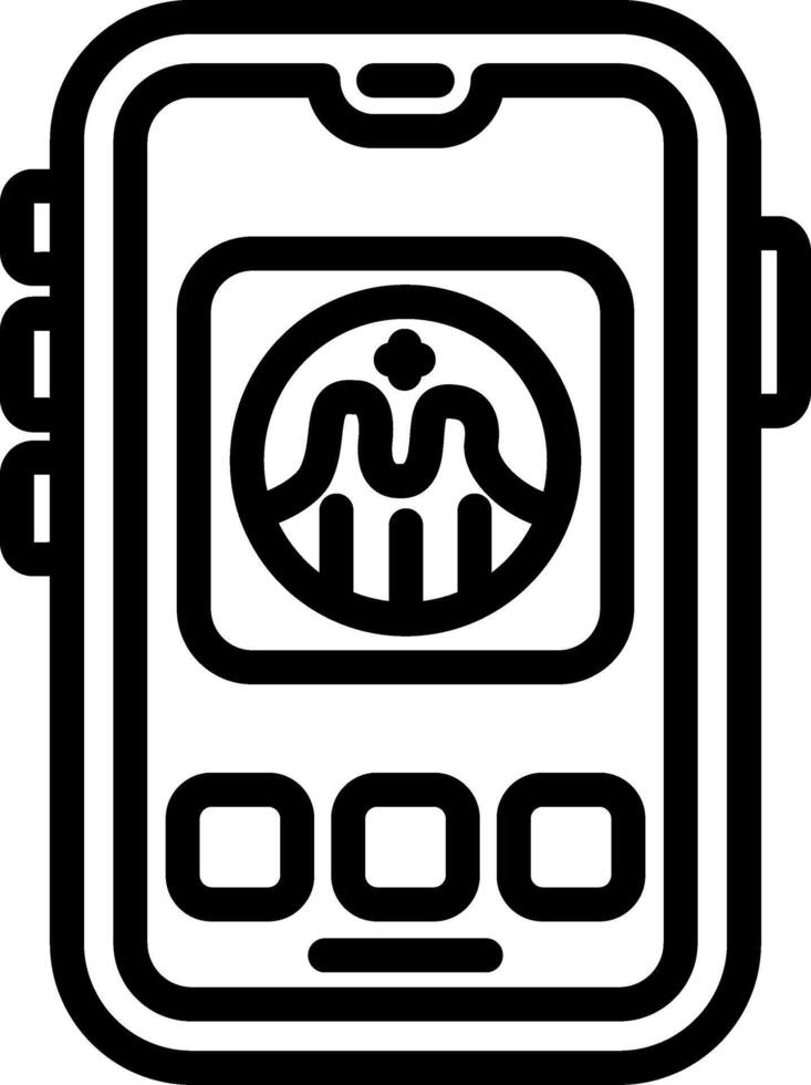 Graph Data Analysis Icon vector