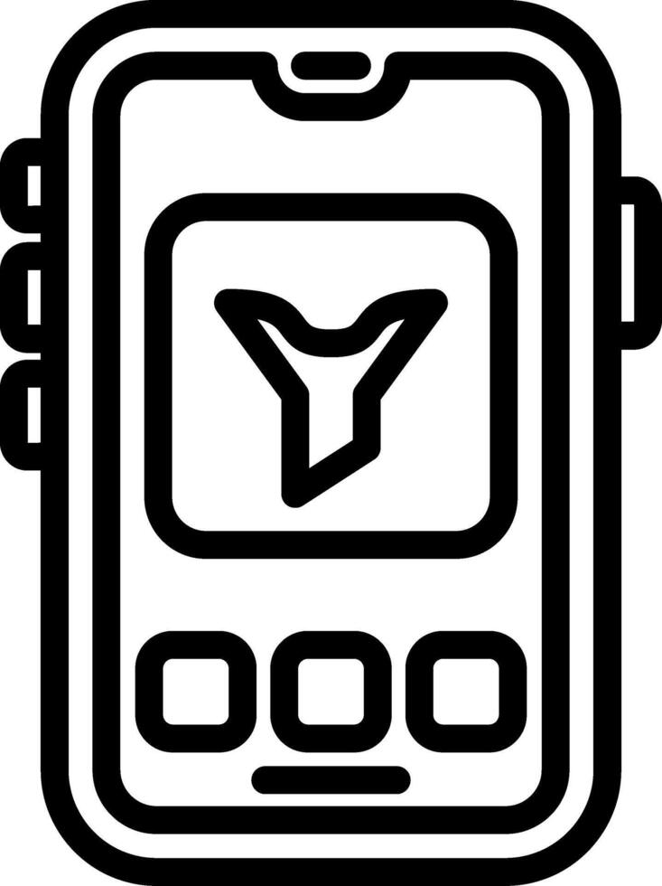 Sales Funnel Mobile App vector