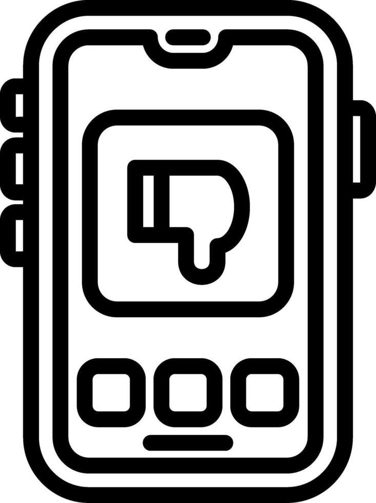 Dislike Feedback Reaction Icon vector