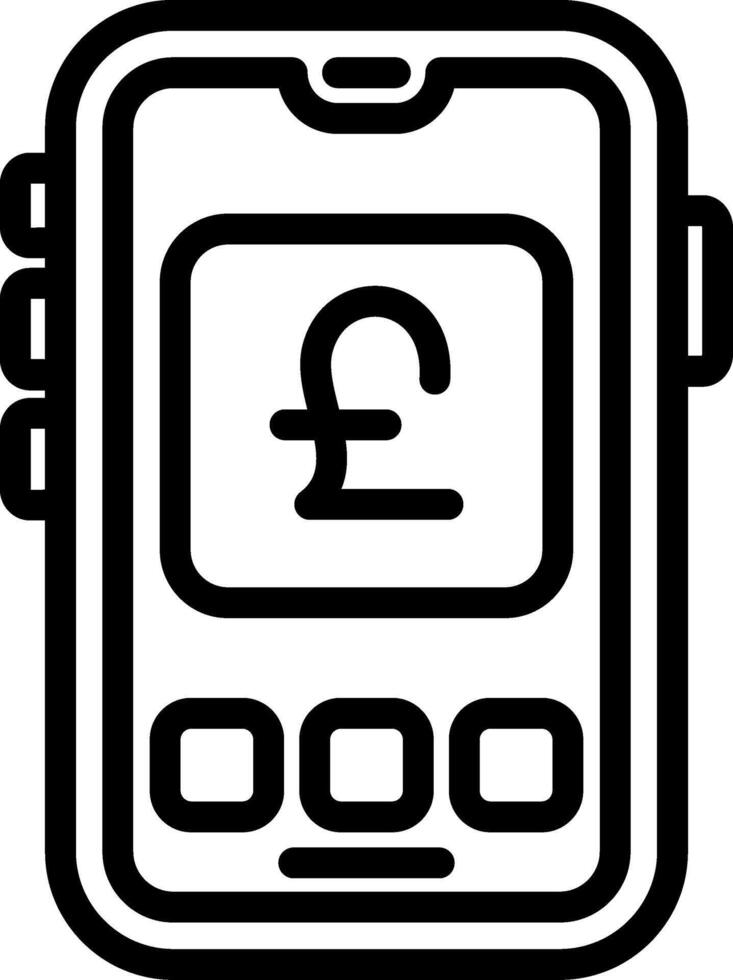 British Pound Currency Icon vector
