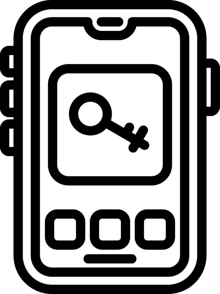 Key Lock Unlock Symbol vector