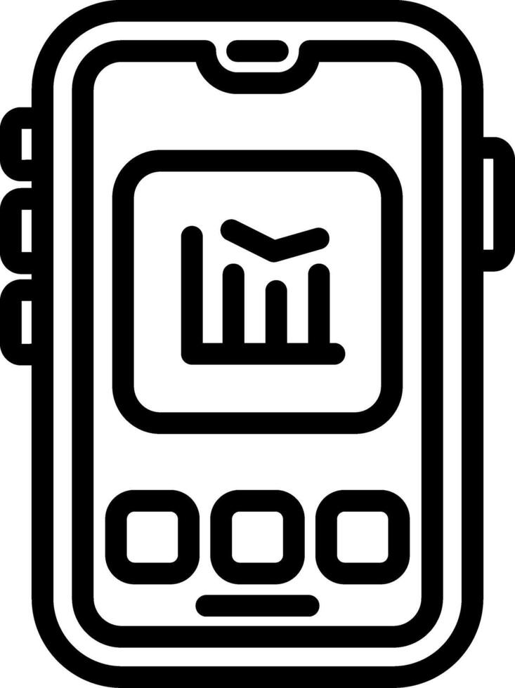 Charts Statistics Graph Icon vector