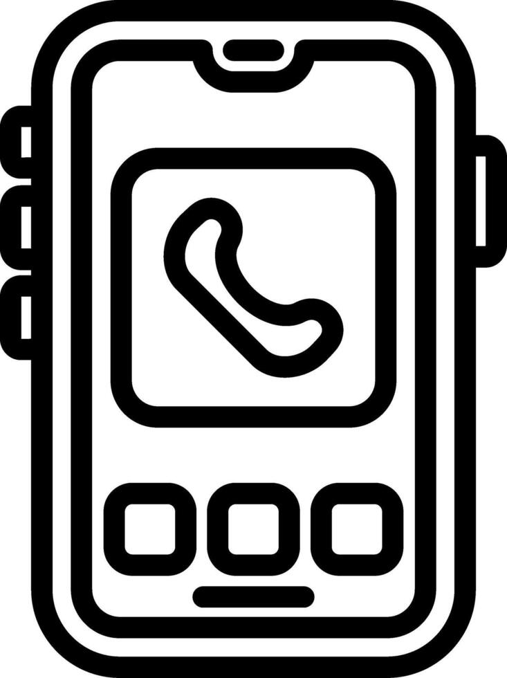 Phone Call App Icon vector