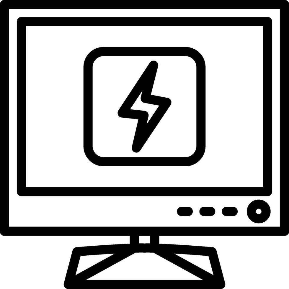 Smart tv current status display vector