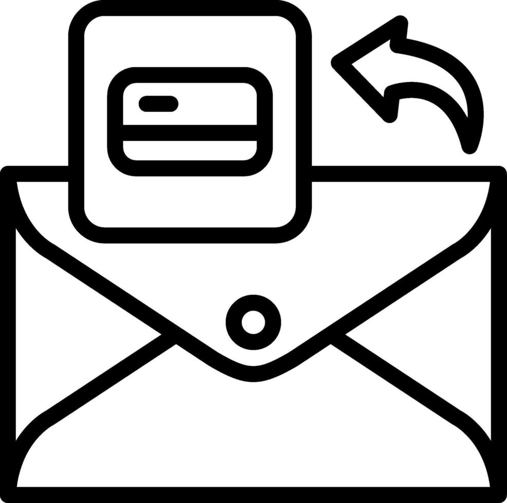 Credit Card Payment in Email Link vector