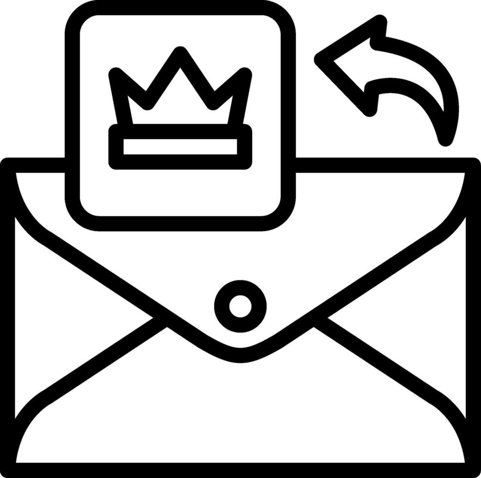 Crown Icon for VIP Email Status vector