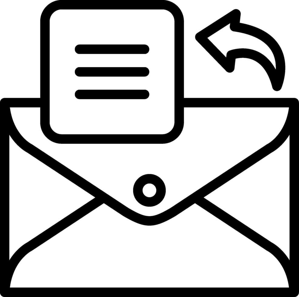 Open Email Menu Options Panel vector