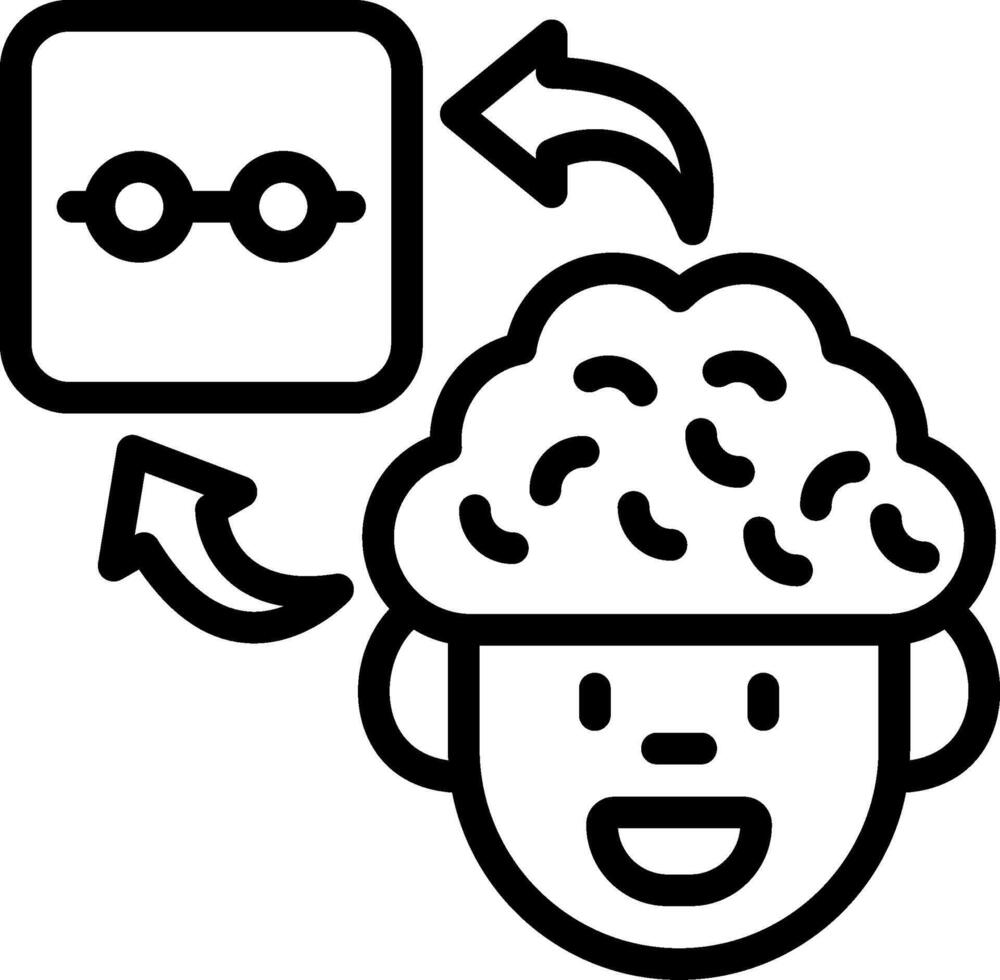 Eyeglasses Enhancing Cognitive Clarity vector