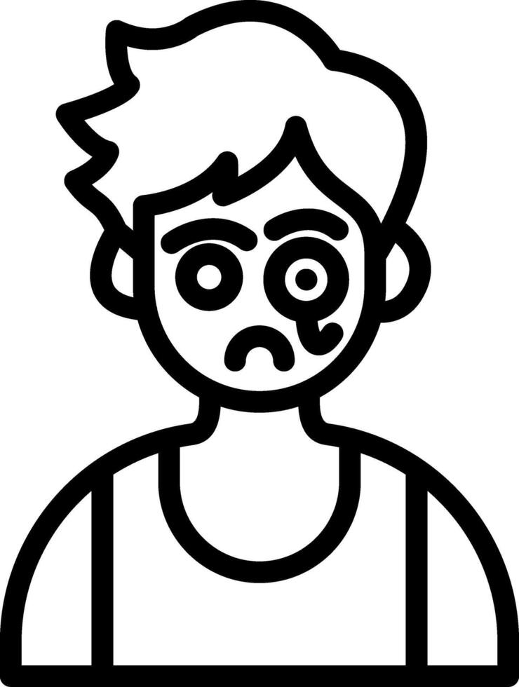Detective Cute Boy Mysterious Look vector