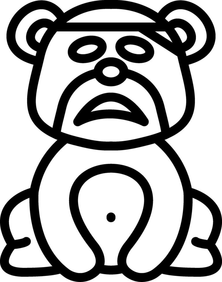 Sick Bear Feeling Unwell vector