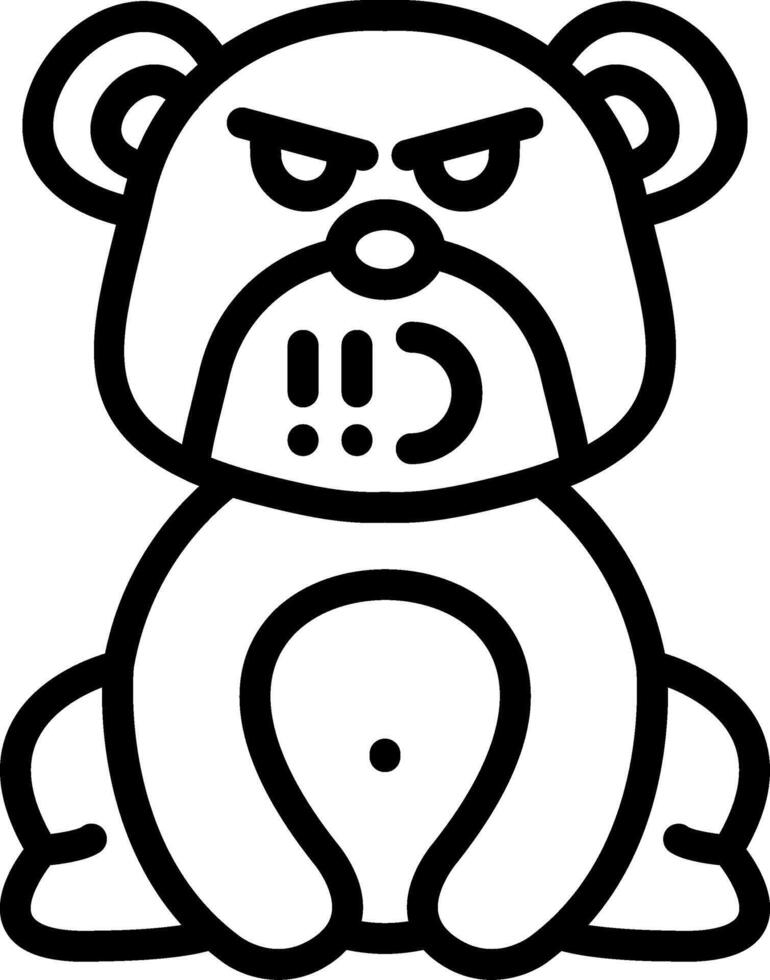 Bear Under Pressure Icon vector