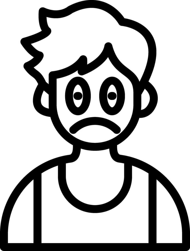 Flushed Cute Boy Blush Face vector
