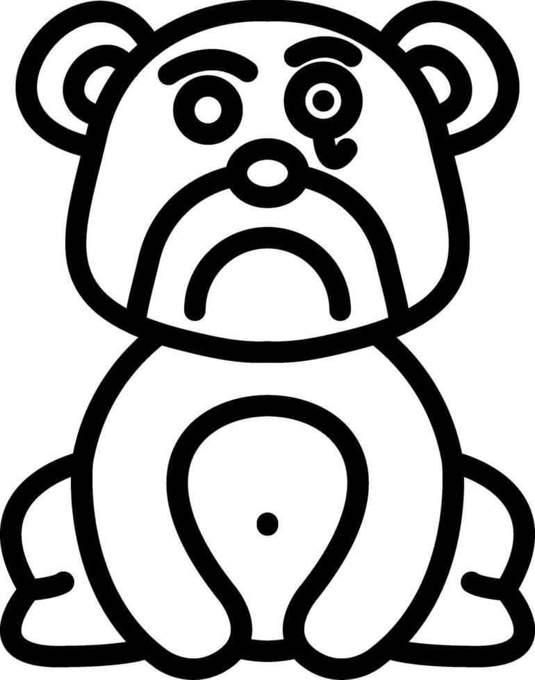 Detective Bear With Magnifier vector
