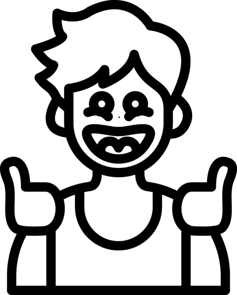 Sportive Cute Boy Active Pose vector