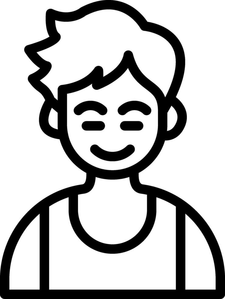 Relieved Happy Cute Boy Style vector