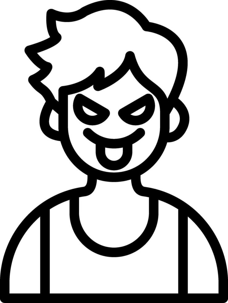 Envious Cute Boy Mood Portrait vector