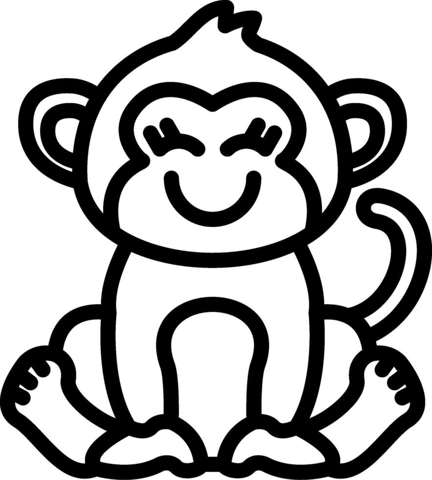 Monkey Happiness Face Emoji vector
