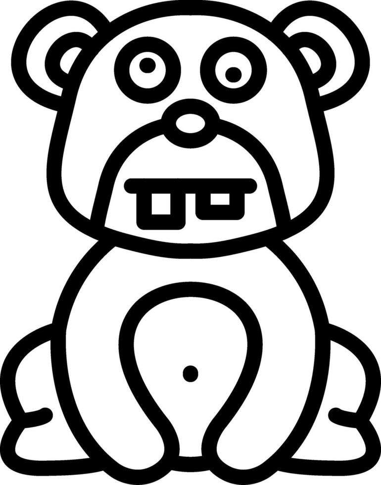 Ugly Bear Cartoon vector