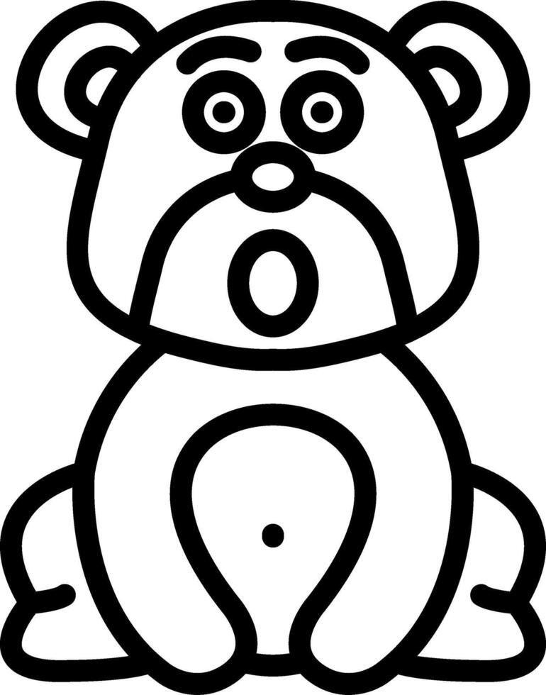 Surprised Bear Open Mouth vector