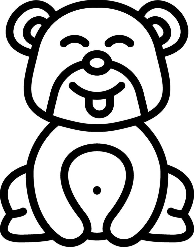 Sweet Bear Holding Candy vector