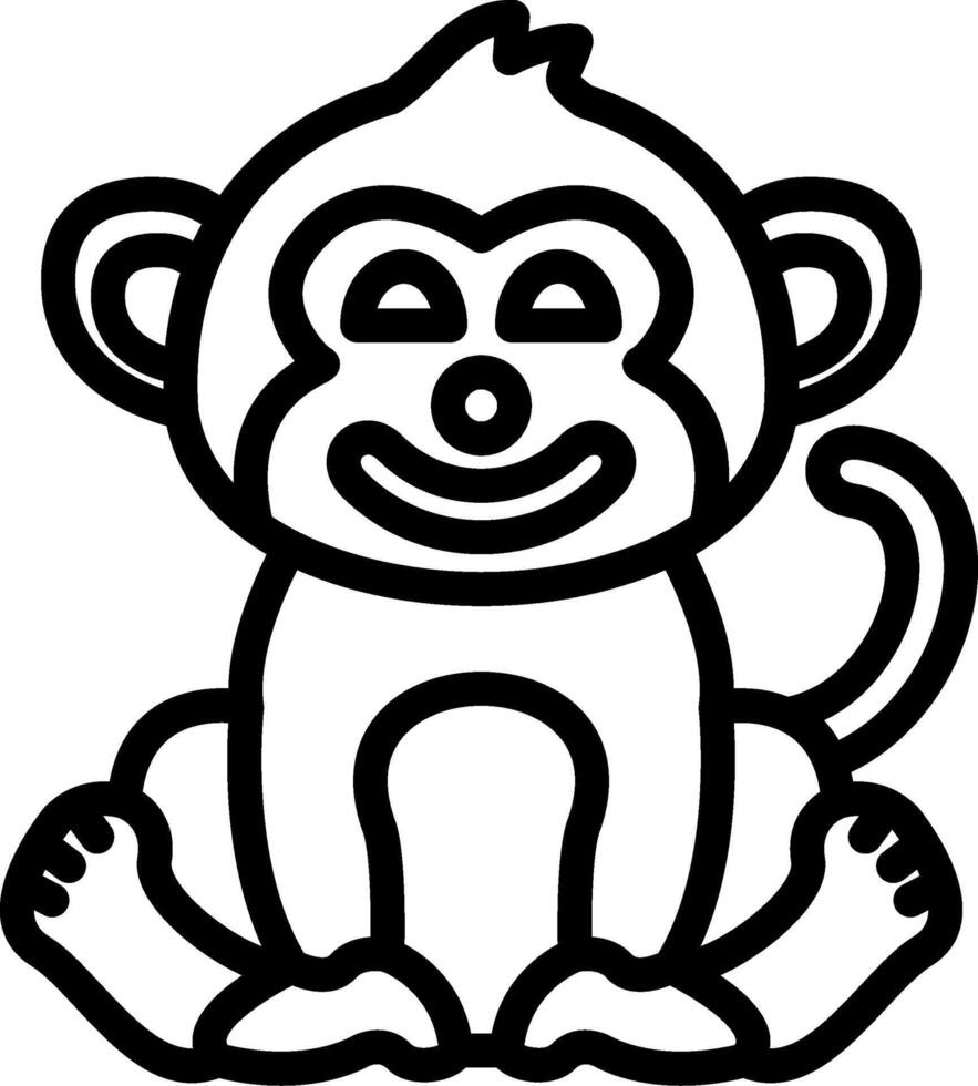 Clown Monkey Wearing Makeup vector