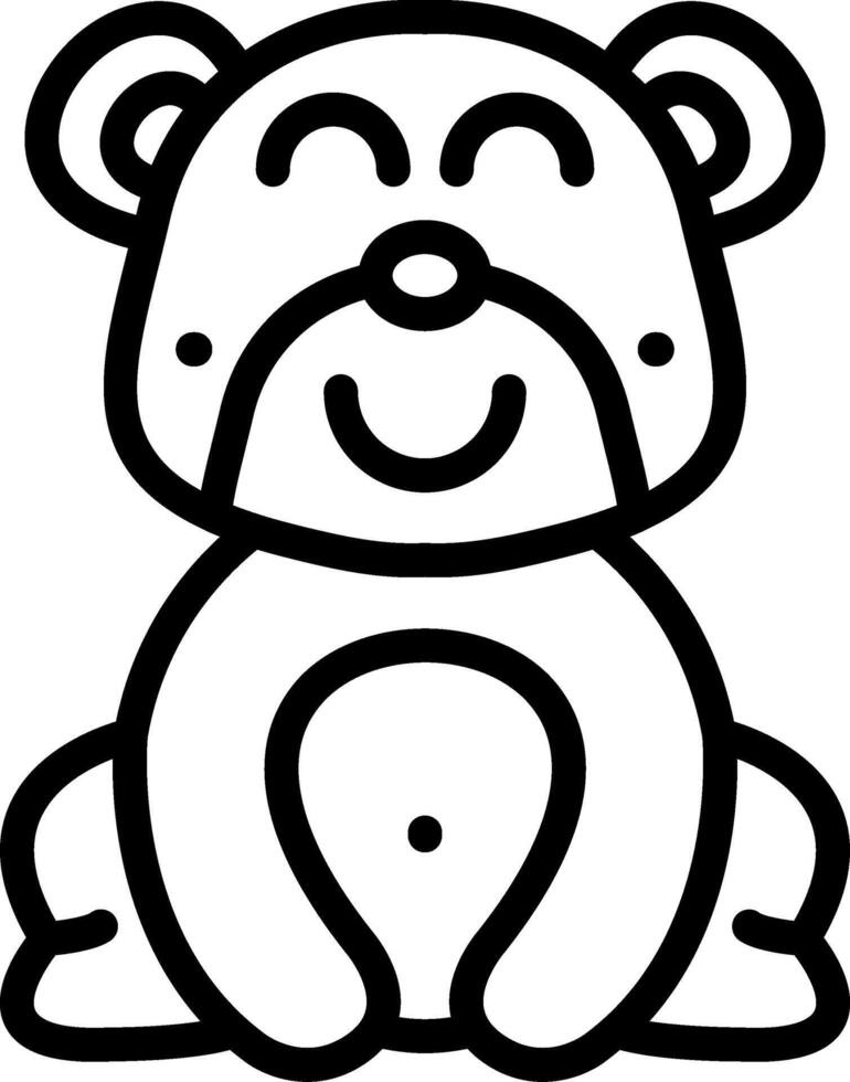 Blushing Bear With Pink Cheeks vector