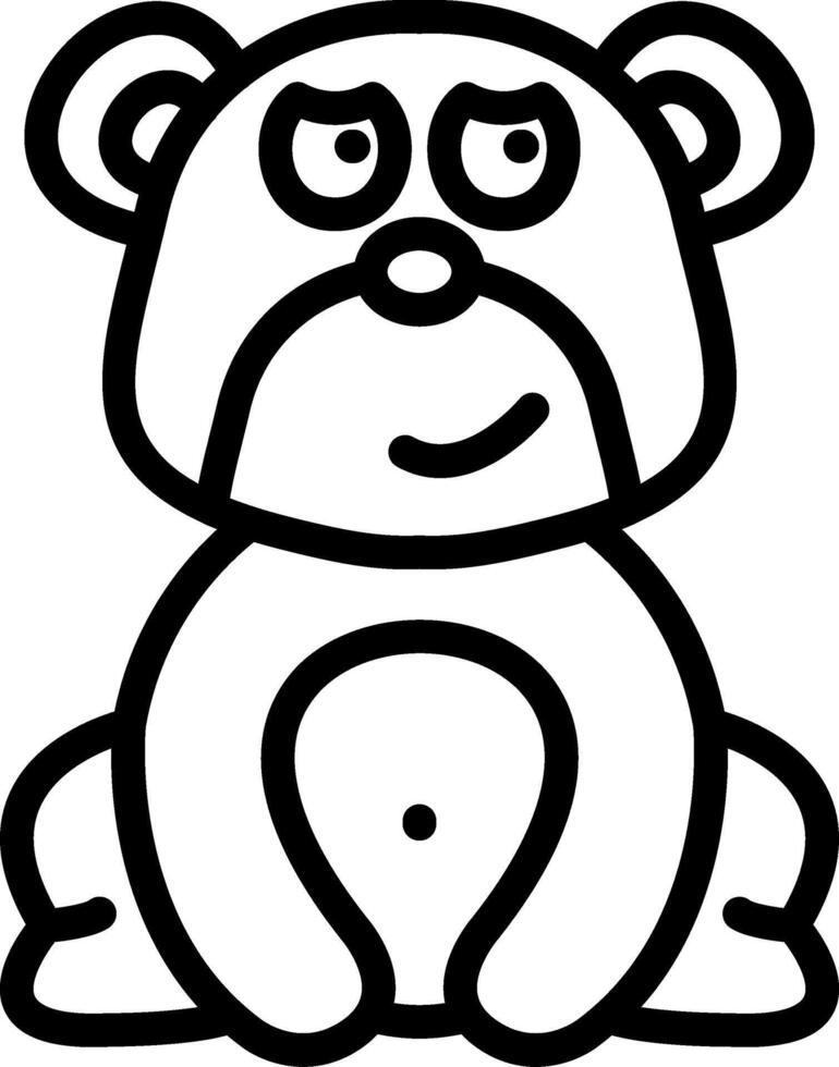 Rolling Eyes Bear Expression vector