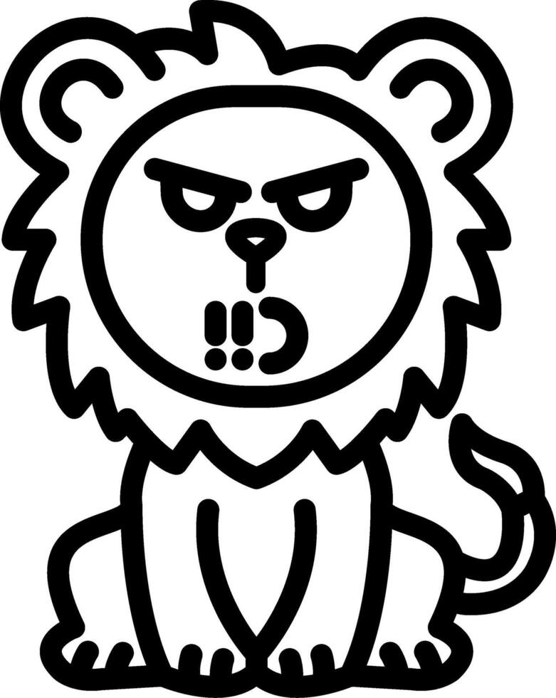 Lion Under Pressure vector