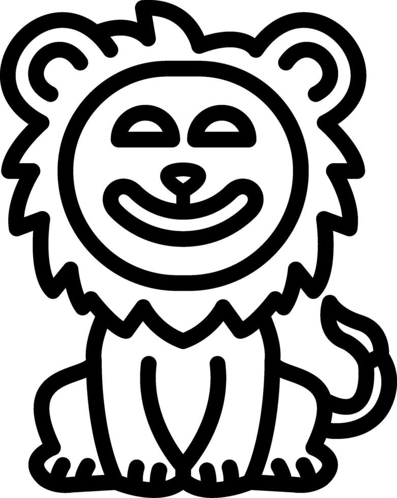 Lion Clown With Red Nose vector