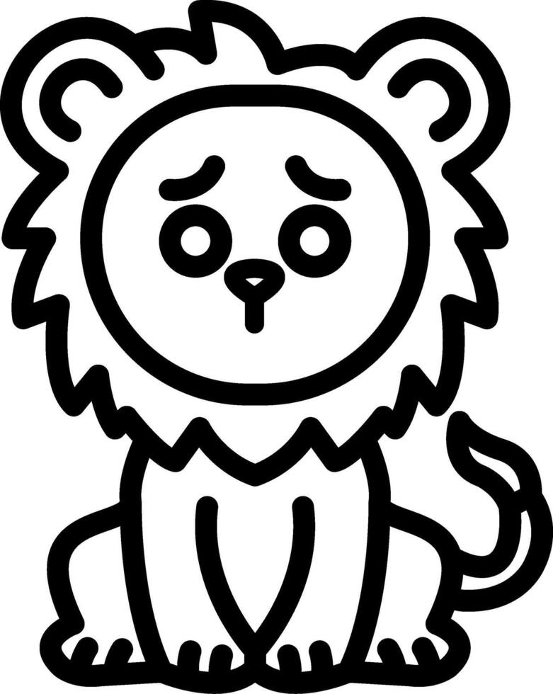 Eyeem Style Lion Icon vector