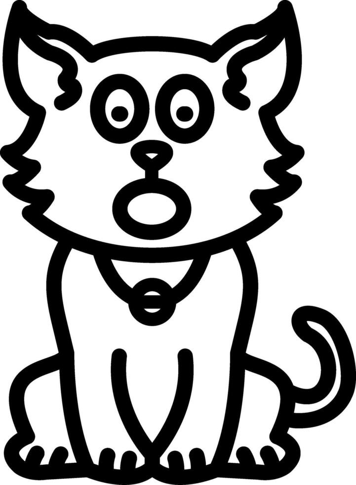 Astonished Wide Eyed Cat Look vector