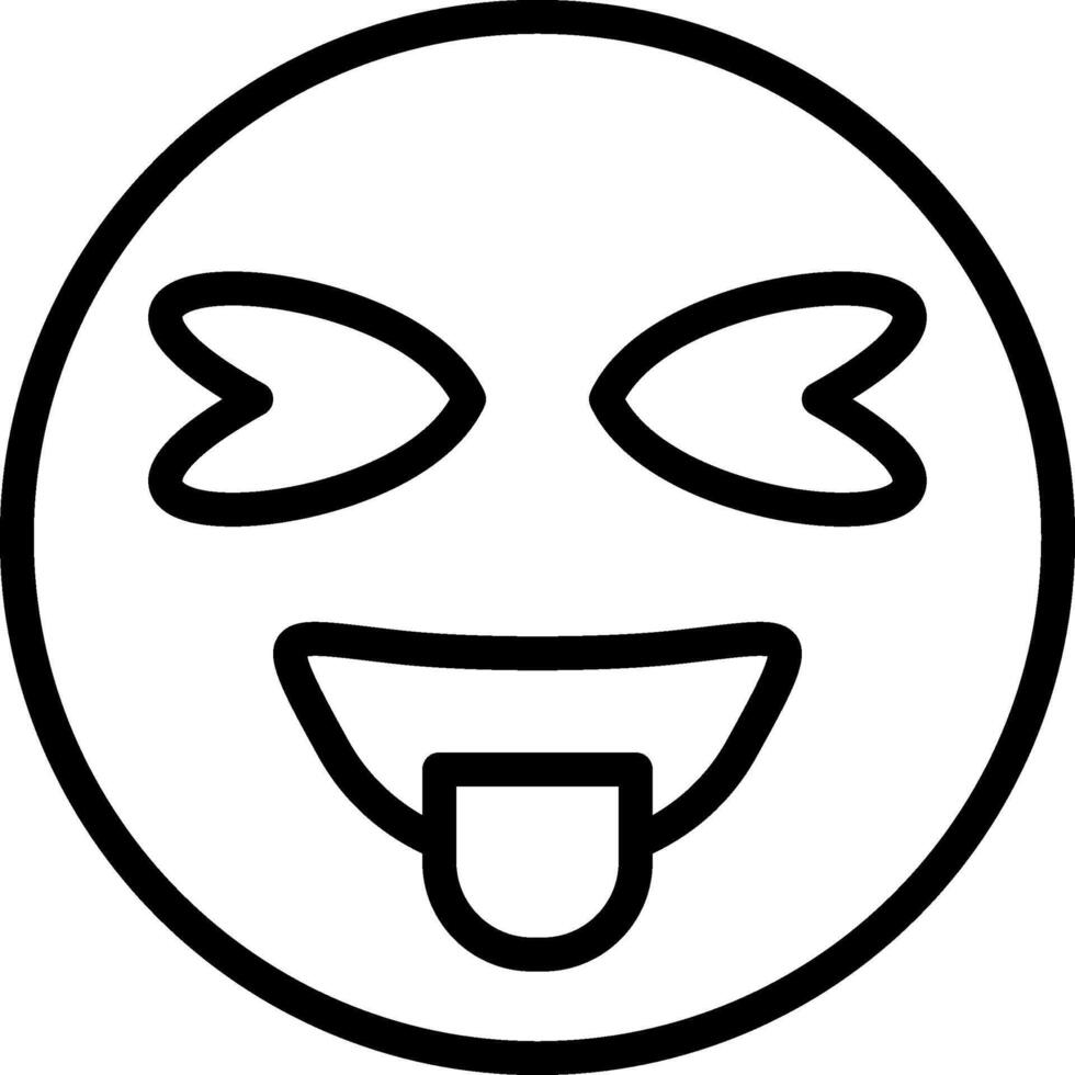 Tongue Out Emoji Illustration vector