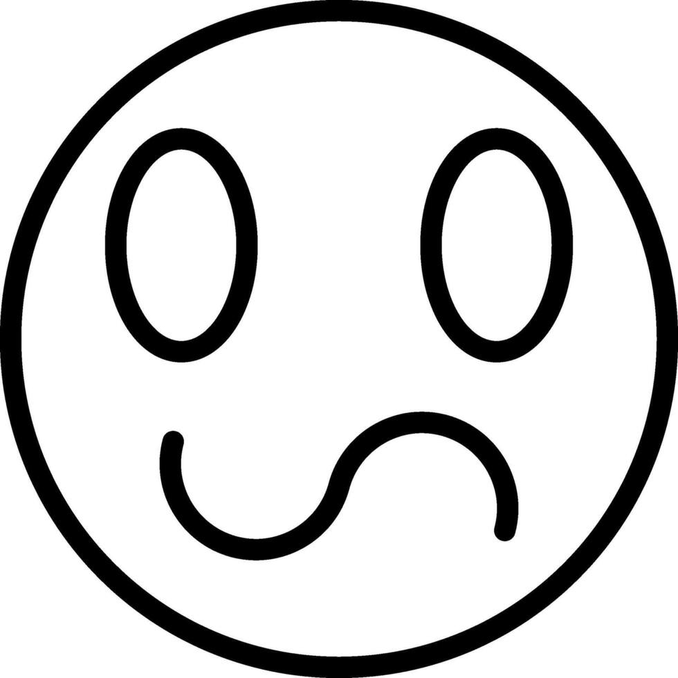Confused Face Mixed Emotion vector