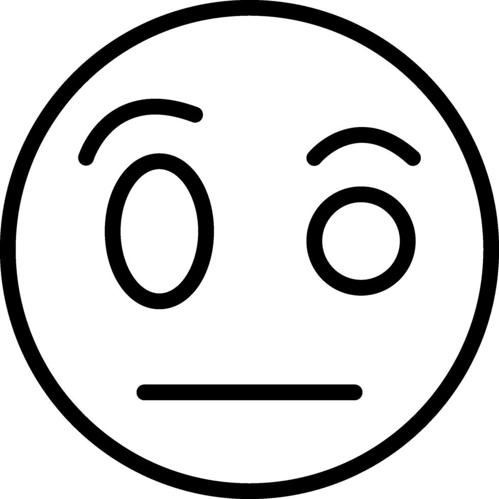 Suspicious Face Raised Eyebrow vector